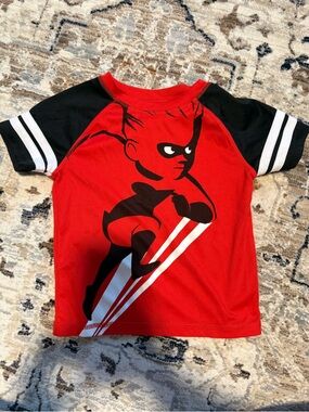 Dash Incredible Kids Graphic Short Sleeve Shirt - Athletic Stripe Design
